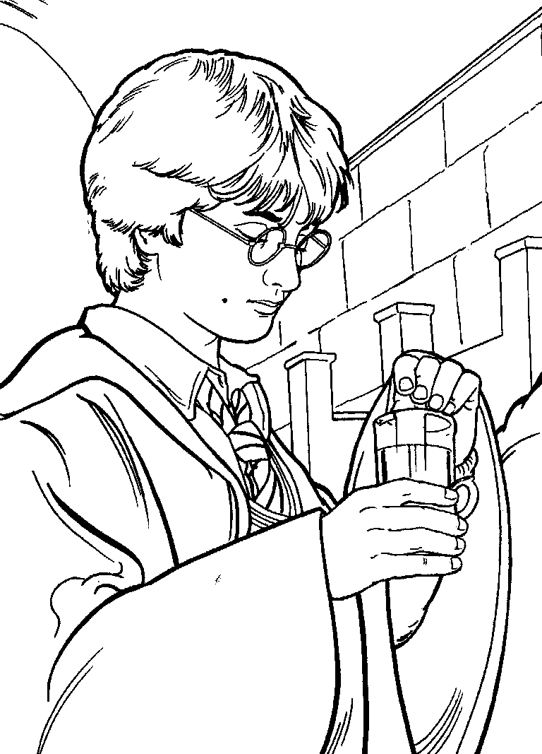 Plansa de colorat cu Harry Potter 187 98